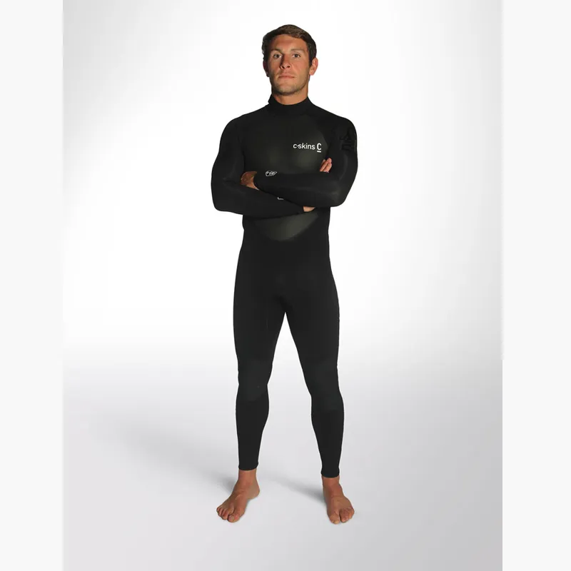 C-Skins Mens Element 3/2 Flatlock Wetsuit Black-4